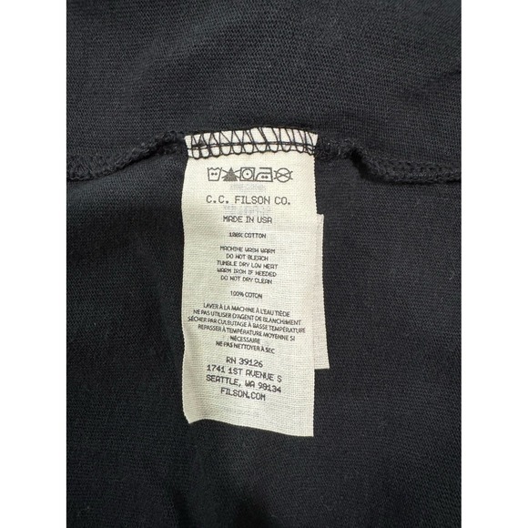 Filson Long Sleeve Pioneer Graphic T-Shirt - Black/Polar Bear - L - Made in USA - Picture 6 of 8